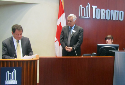 Councillor James Pasternak sworn in as Commissioner on July 23, 2014.