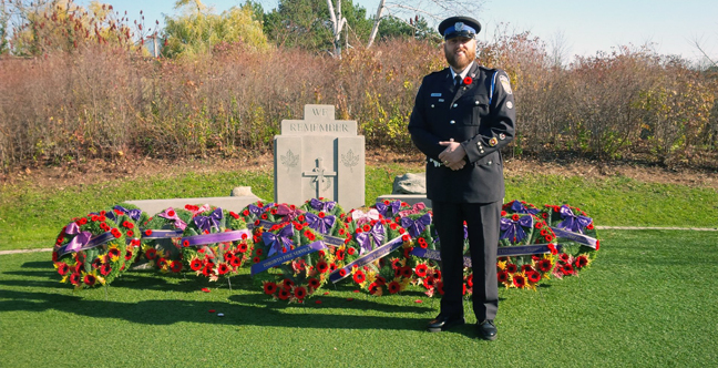 TEO Chad Minter on November  11, 2014.