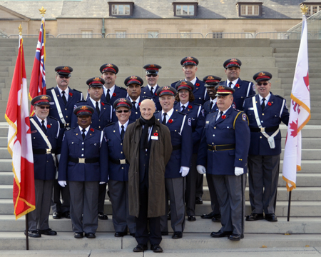 TTC Honour Guard on November. 11, 2014.