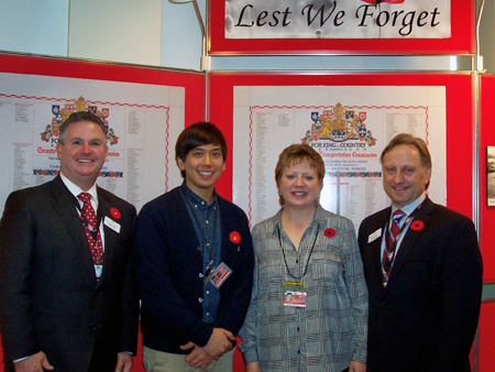 Honour Rolls at Head Office on November. 11, 2014