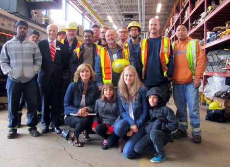 Track and Structure crews with the Pavlovski family.