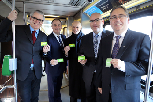 PRESTO readers activated on more than 100 streetcars was announced on December  17.