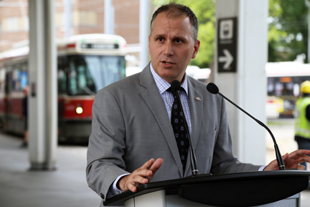 TTC Chair Josh Colle talks about 10 minutes or better service.