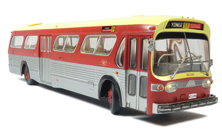 Front of TTC New Look bus model 