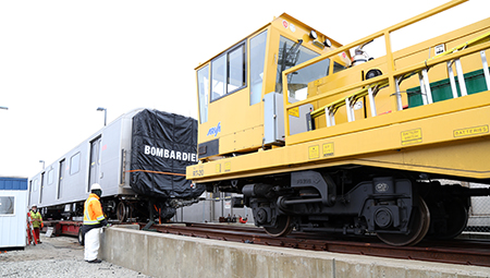 Last two TR cars delivered to Wilson Yard April 4, 2017.