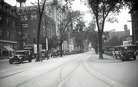 Spadina Avenue at King, 1928.