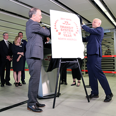 TTC wins 2017 APTA award.