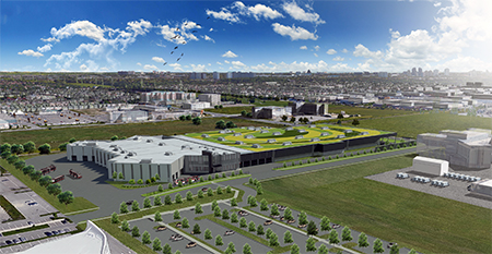 McNicoll rendering in aerial view