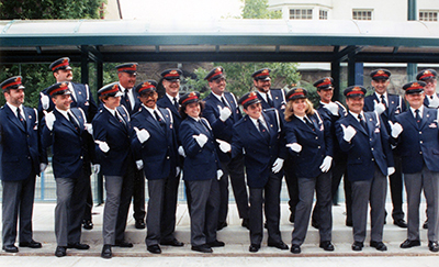 TTC Honour Guard at opening day celebrations, July 27, 1997.