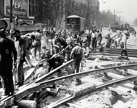 Spadina Avenue at Queen, 1922.