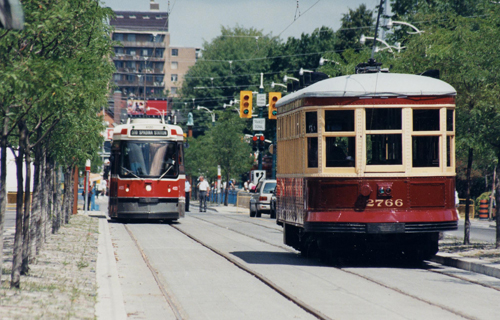 Streetcars on Spadina July 27, 1997
