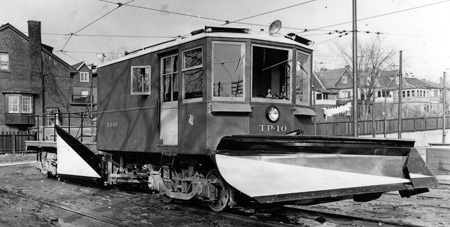 TP-10 rail snow plow, 1946.