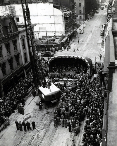 1949 subway construction launch.