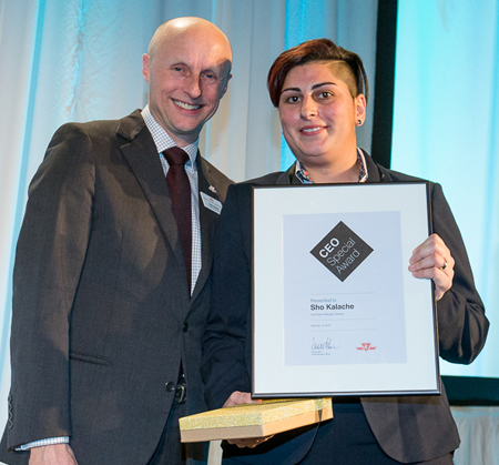 Rewards and Recognition CEO special award recipient