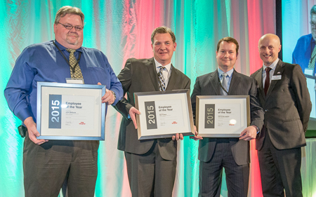 Rewards and Recognition employees of the year recipients