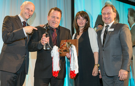 Rewards and Recognition leadership award recipient